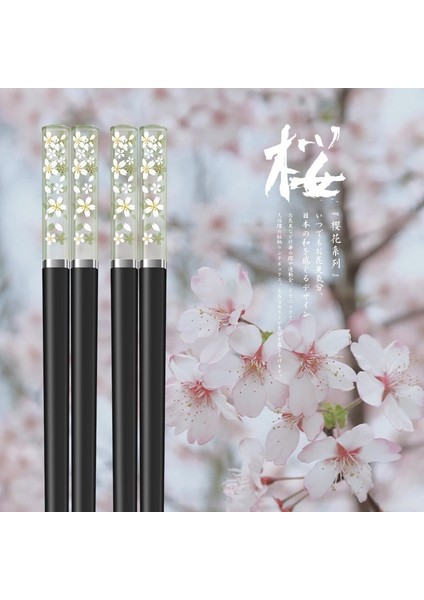Çubuk Tutucu-11 Yeni 1 Çift Amber Sakura Çubuklarını Kiraz Çiçeği Yaprakları Desen Kaymaz Suşi Çubuğu Çubuklarını Çevre Dostu Çubuk Tutucu (Yurt Dışından) indirimleri