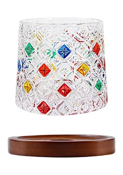 C Cam Tabanlı Bardak El-Boyalı Tumbler Bardak Şarap Viski Bardağı Kupa Kahve Fincanı Çay Süt Bira Bardağı Içme Bardağı Кружка Для Чая (Yurt Dışından)