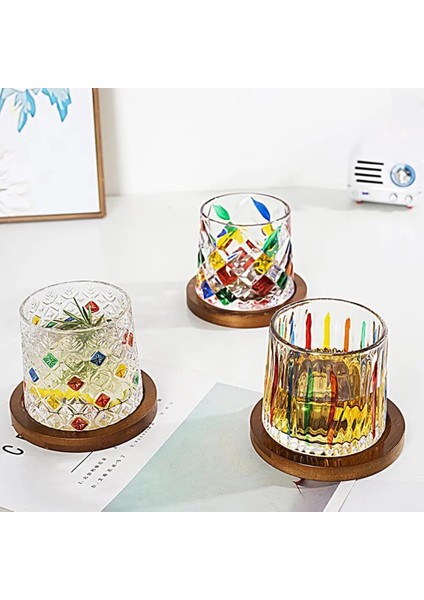 C Cam Tabanlı Bardak El-Boyalı Tumbler Bardak Şarap Viski Bardağı Kupa Kahve Fincanı Çay Süt Bira Bardağı Içme Bardağı Кружка Для Чая (Yurt Dışından)
