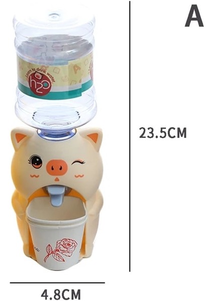 23.5 Cm/18.7 cm Sevimli Soğuk/sıcak Su Suyu Süt Içme Çeşmesi Mini Su Sebili Çocuklar Çocuklar Için Hediye Karikatür Mutfak Oyuncak (Yurt Dışından)