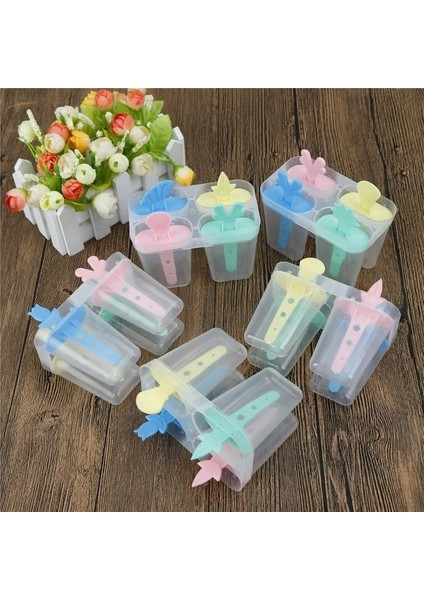 Rastgele 4 Adet/8 Adet Dondurma Lolly Maker Formu Dıy Pop Kalıp Dondurulmuş Popsicle Yoğurt Kalıpları Araçları (Yurt Dışından)