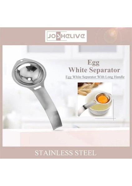 430 Paslanmaz Çelik Yumurta Ayırıcı Dayanıklı Evrensel Uzun Saplı Filtre Ayırıcı Paslanmaz Çelik Ev Yumurta Moda Uygun Basit Mutfak (Yurt Dışından) indirimleri