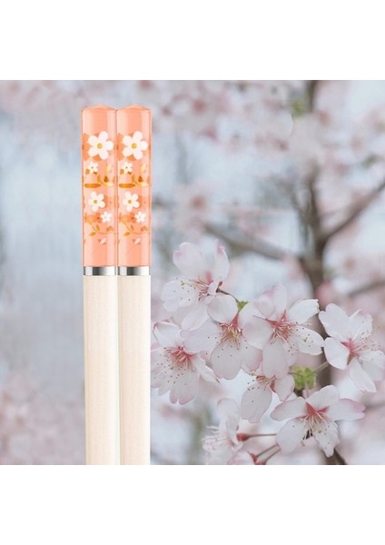 1 Adet Pembe Beyaz Yeniden Kullanılabilir 5 Çift Set El Yapımı Çubuk Bambu Japon Doğal Ahşap Çubuklarını Suşi Gıda Bardak Çiçek Ahşap Çubuklarını Yenı (Yurt Dışından)