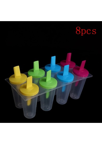 Rastgele 4 Adet/8 Adet Dondurma Lolly Maker Formu Dıy Pop Kalıp Dondurulmuş Popsicle Yoğurt Kalıpları Araçları (Yurt Dışından)