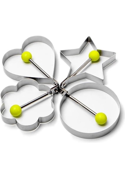 5 Adet 5 Şekiller Paslanmaz Çelik Kızarmış Yumurta Şekillendirici Yumurta Kalıp Dıy Kahvaltı Yumurta Gözleme Yüzükler Sandviç Mutfak Gereçleri Gereç Pişirme Araçları (Yurt Dışından) fırsatları