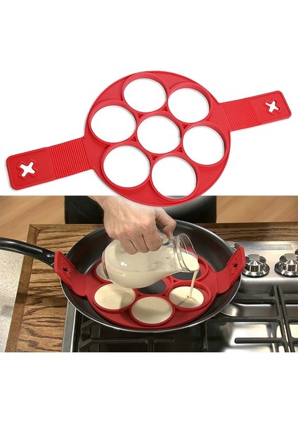 Kare Kızarmış Yumurta Gözleme Yapımcısı Yapışmaz Pişirme Aracı Yuvarlak Kalp Gözleme Yapımcısı Yumurta Pişirici Tava Çevirme Yumurta Kalıp Mutfak Pişirme Aksesuarları (Yurt Dışından) fiyatları