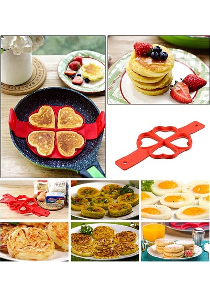 Kare Kızarmış Yumurta Gözleme Yapımcısı Yapışmaz Pişirme Aracı Yuvarlak Kalp Gözleme Yapımcısı Yumurta Pişirici Tava Çevirme Yumurta Kalıp Mutfak Pişirme Aksesuarları (Yurt Dışından) indirimleri