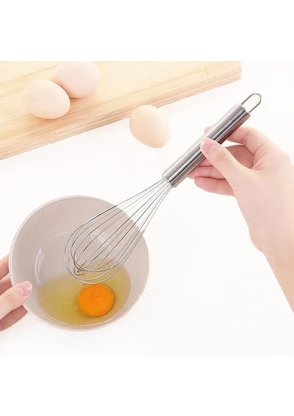 6 Inç Yumurta Çırpıcı Mikser El Paslanmaz Çelik Pişirme Aracı Yumurta Krem Karıştırma Çırpma Manuel Mutfak Pişirme Aracı Aksesuarları (Yurt Dışından)
