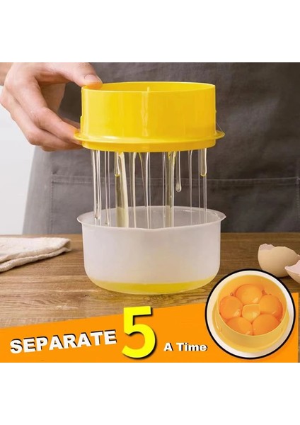 Sarı Yumurta Sarısı Ayırıcı ve Şeffaf Mutfak Aletleri Yumurta Ayırıcı Pişirme Araçları Büyük Kapasiteli Mutfak Aksesuarları (Yurt Dışından) indirimleri