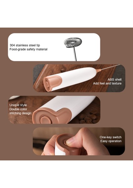 Beyaz Süt Köpürtücü El Mikser Köpürtücü Kahve Makinesi Yumurta Çırpıcı Çikolata/cappuccino Karıştırıcı Mini Taşınabilir Blender Mutfak Çırpma Aracı (Yurt Dışından) indirimleri