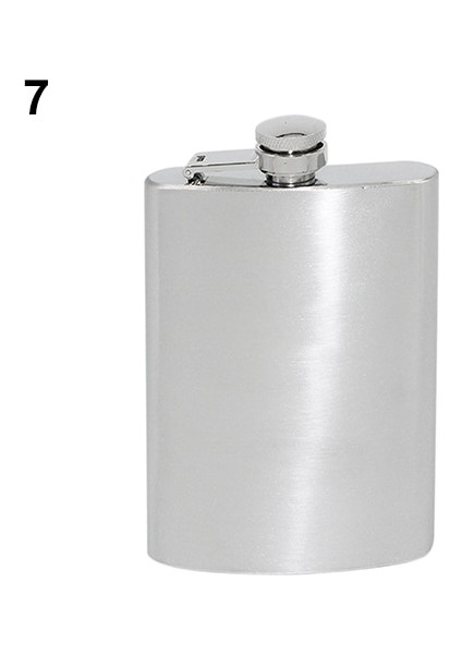 7 Oz Taşınabilir 4 5 6 7 8 10 Oz Paslanmaz Çelik Hip Likör Viski Alkol Şişesi Kapağı (Yurt Dışından)