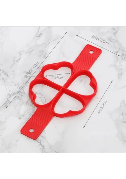 Kalp Gözleme Yumurta Halkası Yapımcısı Yapışmaz Pişirme Aracı Yuvarlak Kalp Gözleme Yapımcısı Yumurta Pişirici Tava Çevirme Yumurta Kalıp Mutfak Pişirme Aksesuarları (Yurt Dışından)