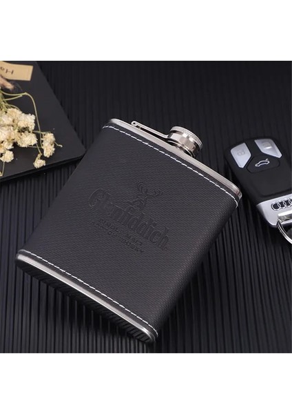 Siyah Geyik Bpa Ücretsiz Mini 7 Oz Pu Deri Wrap Viski Flagon 304 Paslanmaz Çelik Cep Şişesi Alkol Şişesi Votka Cep Şişesi (Yurt Dışından)