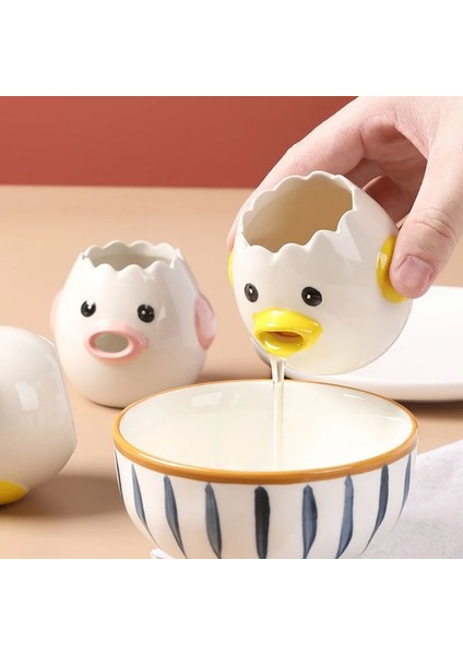 Pembe Yumurta Beyaz Ayırıcı Sevimli Tavuk Yumurta Beyaz Sarısı Ayırıcı Protein Seramik Filtre Ayırıcılar Pişirme Pişirme Mutfak Yumurta Araçları (Yurt Dışından) indirimleri