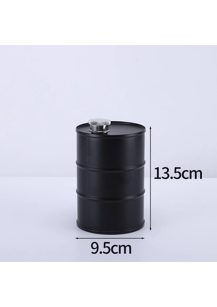 Siyah 25OZ Votka Yağ Davulları Viski Flagon Yağ Varil Votka Viski Sürahisi Taşınabilir 304 Paslanmaz Çelik Alkol Likör Cep Şişesi Viski (Yurt Dışından)