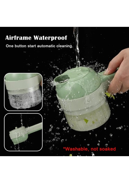Tip 1 100 ml 4 In1 Çok Fonksiyonlu Elektrikli Sebze Kesici Dilimleme Seti Sarımsak Çamur Ezici Kıyıcı Yiyecek Dilimi Prsing Mikser USB Şarj (Yurt Dışından) indirimleri
