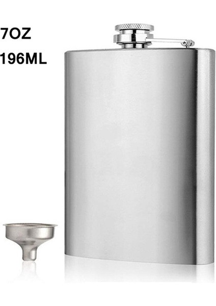 7 Oz Goalone 1 2 3 4 5 6 7 8 9 10 Oz Paslanmaz Çelik Cep Şişesi Huni ile Sızdırmaz Vidalı Kapak Cep Şişesi Alkol Viski Cep Şişesi (Yurt Dışından)