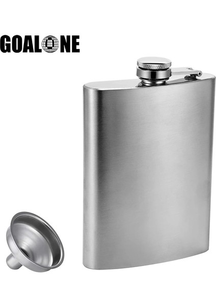 7 Oz Goalone 1 2 3 4 5 6 7 8 9 10 Oz Paslanmaz Çelik Cep Şişesi Huni ile Sızdırmaz Vidalı Kapak Cep Şişesi Alkol Viski Cep Şişesi (Yurt Dışından)