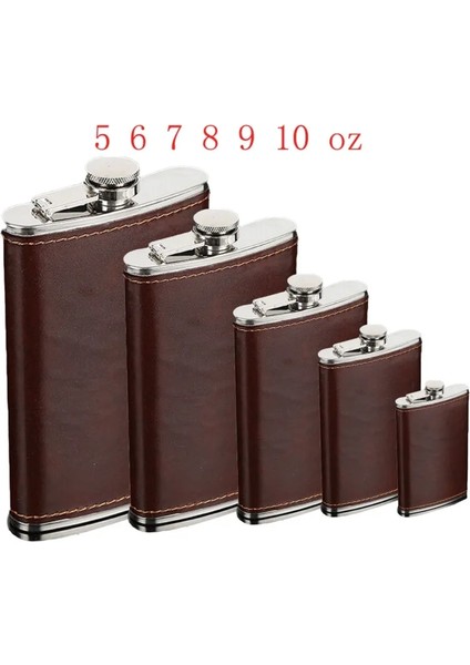 6oz 1pc 5-10OZ Paslanmaz Çelik Hip Likör Viski Alkol Şişesi Kapağı Cep Şarap Şişesi (Yurt Dışından) fiyatları