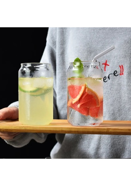 2 Adet 501-600ML 400ML/550ML Yeniden Kullanılabilir Soda Veya Bira Kutusu Cam Bardak Bira Bardakları Highball Kadehi Sulu Içme Bardağı Anne Hediye Çevre Dostu (Yurt Dışından)