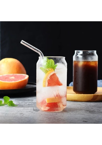 2 Adet 501-600ML 400ML/550ML Yeniden Kullanılabilir Soda Veya Bira Kutusu Cam Bardak Bira Bardakları Highball Kadehi Sulu Içme Bardağı Anne Hediye Çevre Dostu (Yurt Dışından)