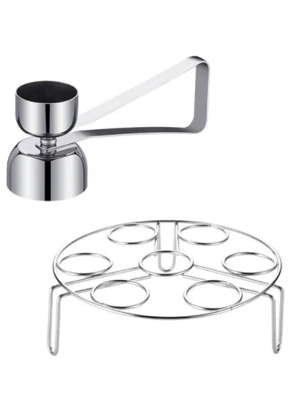 K2 304 Paslanmaz Çelik Yumurta Açacağı Yaratıcı Yapışkan Pirinç Yumurta Artefakt Yumurta Açacağı Kabuk Açacağı Buğulanmış Yumurta Rafı (Yurt Dışından)