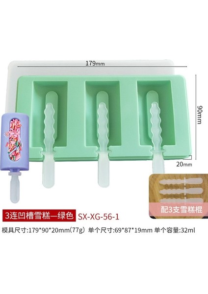 Shape-5 Silikon Kalıp Silikon Dondurma Kalıp Popsicle Kalıpları Dıy Dondurma Kalıp Buz Pop Maker Kalıp Buz Kalıbı (Yurt Dışından)