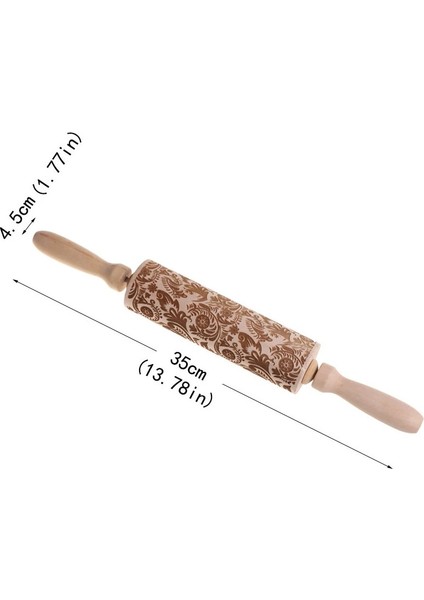 B 1 Adet Kabartma Kazınmış Oklava Pişirme Aracı Çerez Fondan Kek Hamur Açma Makinesi Desenli Oklava Mutfak Aksesuarları Aşçı (Yurt Dışından) fırsatları
