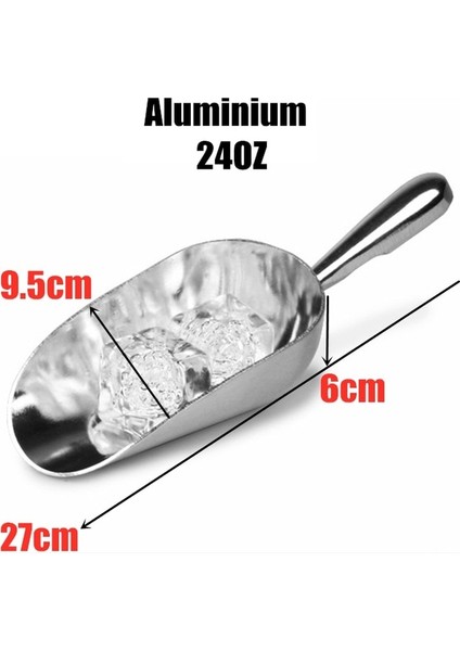Alüminyum 24 Oz Buz Kepçe Alüminyum Alaşımlı Kürek Buz Tahıl Kahve Çekirdekleri Kepçe Bar Buz Kazıyıcı Mutfak Aksesuarları (Yurt Dışından) fiyatları