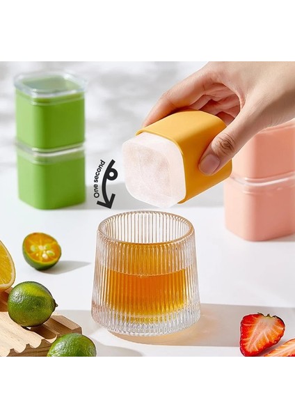 Yeşil Renkli Viski Büyük Kare Buz Kalıp Yeniden Kullanılabilir Gıda Sınıfı Silikon Buz Küpü Makinesi Bar Kokteyl Buz Kalıbı (Yurt Dışından) modelleri