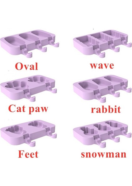 Ayak 2 Adet Yeni Sevimli Silikon Dondurma Kalıp Popsicle Kalıpları Dıy Ev Yapımı Maker Kalıp (Yurt Dışından) fırsatları