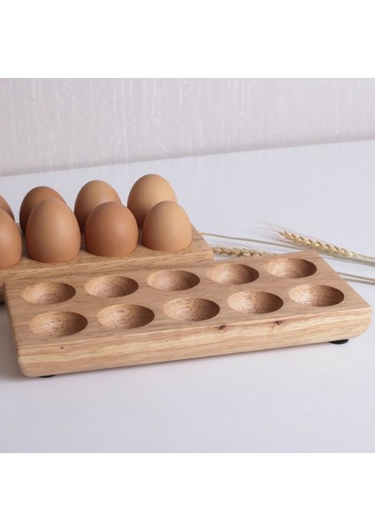Kauçuk Ahşap 10 Delik Ahşap Akasya Ahşap Saklama Kutusu Yumurta Düzenlemesi Anti-Paramparça Yaratıcı Gerçek Çift Sıralı Yumurta Tepsisi Mutfak Aletleri (Yurt Dışından) modelleri
