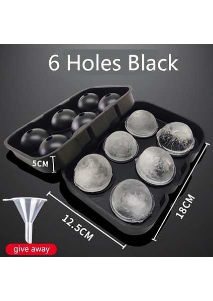 Bıack Mutfak Bar Viski Yuvarlak Buz Küpü El Yapımı Dıy Silikon Kalıp Viski Yapma Aksesuarları 6 Buz Hokeyi Yapma Tepsisi (Yurt Dışından) fiyatları