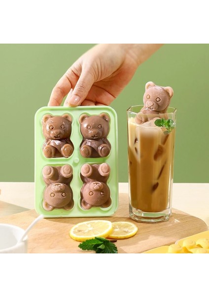 Kırmızı Silikon Buz Kalıp Sevimli Teddy Bear Şekli Dıy Buz Yapıcı 3D Küçük Ayı Dondurma Tepsisi Viski Şarap Suyu Bira Donma Kalıp Kutusu (Yurt Dışından) fiyatları