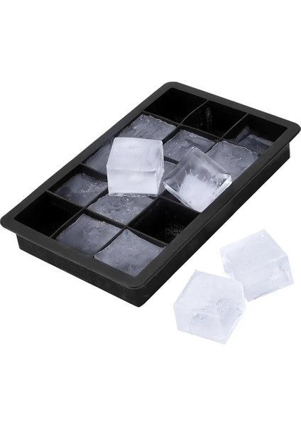 Resim Olarak Silikon Buz Küpü Makinesi 15-Cavity Dıy Buz Yapım Makinesi Buz Küpü Tepsileri Kalıpları Buz Şeker Kek Puding Çikolata Viski Kalıpları Aracı (Yurt Dışından)