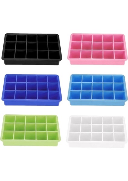 Resim Olarak Silikon Buz Küpü Makinesi 15-Cavity Dıy Buz Yapım Makinesi Buz Küpü Tepsileri Kalıpları Buz Şeker Kek Puding Çikolata Viski Kalıpları Aracı (Yurt Dışından)