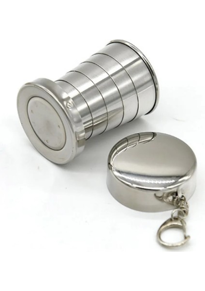 2 Adet 150ML 75ML Paslanmaz Çelik Katlanır Bardak Paslanmaz Çelik Katlanır Geri Çekilebilir Bardak Katlanır Bardak Blackjack Fincan Çay Fincanları Teaware Katlanır Cam (Yurt Dışından)