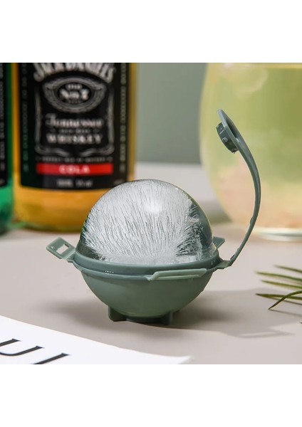 Turuncu Yeni 5cm Yuvarlak Top Buz Küpü Kalıp Dıy Dondurma Yapma Makinesi Plastik Buz Kalıbı Viski Buz Kalıbı Bar Aracı Mutfak Gadget Aksesuarları (Yurt Dışından)