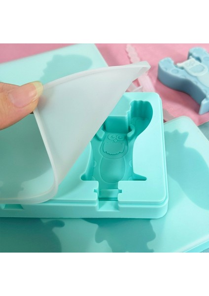 Shape-3 Silikon Dondurma Kalıp Buz Küpü Tepsi Popsicle Pop Kalıpları Elmas Şekli Kalıp Pasta Çikolata Şeker Ev Yapımı Pişirme Araçları (Yurt Dışından)