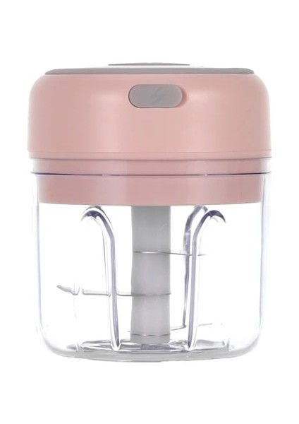 250ML Pembe Mini Sarımsak Kıyıcı, Elektrikli Mutfak Robotu, Sarımsak Kıyma Taşınabilir Işlemci Doğrayın Soğan Zencefil Sebze Biber Baharat Et (Yurt Dışından)