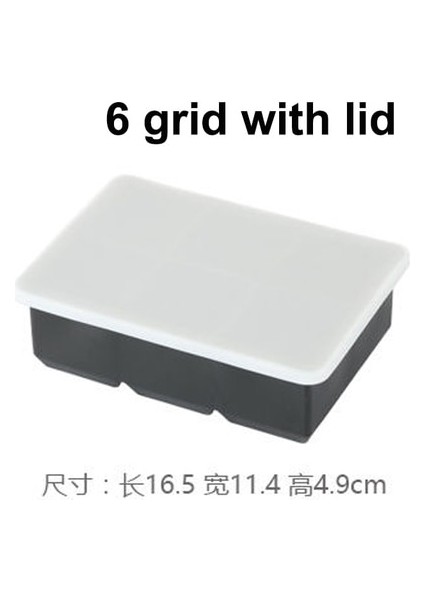 6 Izgara Kapaklı Büyük Buz Küpü Kalıp Kare Buz Kalıbı Kalıp Büyük Cubitera Gıda Sınıfı Silikon Tepsi Kalıp Dıy Buz Yapım Makinesi Buz Küpü Tepsi (Yurt Dışından)