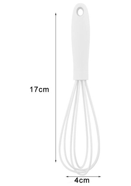 Beyaz 17 cm 1 Adet Manuel Yumurta Çırpıcı Pp Kolu Çırpma Süt Yumurta Mutfak Eşyası Kaymaz Çok Amaçlı Yumurta Krem Karıştırma Mikser Araçları (Yurt Dışından)