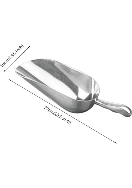 650 ml Alüminyum Alaşımlı Buz Küpü Scooper 4 Boyutları Yardımcı Kürek Un Tahıl Çay Kahve Çekirdeği Foodservice Bar Buz Kovası Scooper (Yurt Dışından)