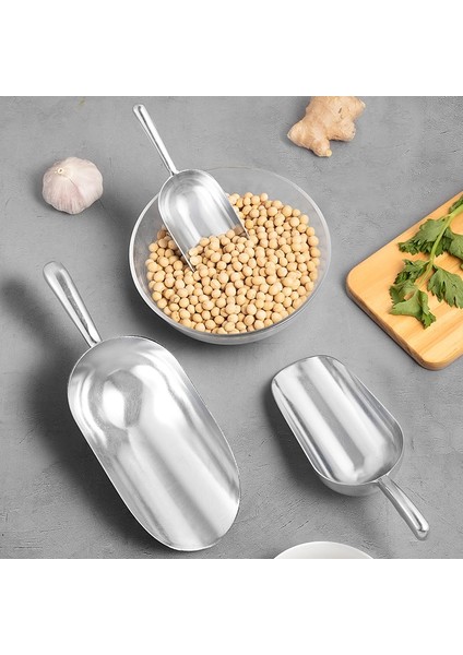 650 ml Alüminyum Alaşımlı Buz Küpü Scooper 4 Boyutları Yardımcı Kürek Un Tahıl Çay Kahve Çekirdeği Foodservice Bar Buz Kovası Scooper (Yurt Dışından)