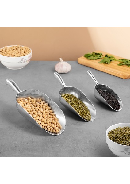 650 ml Alüminyum Alaşımlı Buz Küpü Scooper 4 Boyutları Yardımcı Kürek Un Tahıl Çay Kahve Çekirdeği Foodservice Bar Buz Kovası Scooper (Yurt Dışından)