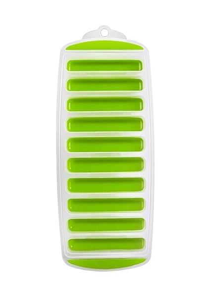 Uzun-Yeşil Kapaksız Pop Out Kapaklı Plastik Buzluk Tepsisi Su ve Spor Şişeleri Için Yeniden Kullanılabilir Buz Çubuğu Tepsi Kalıbı Bpa Içermeyen Buz Tüpü Yapma Tepsileri (Yurt Dışından)