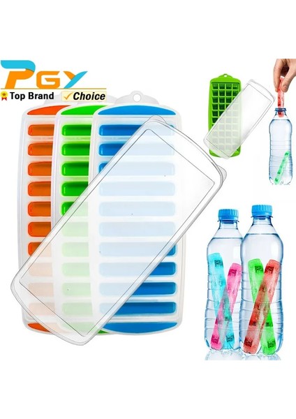 Uzun-Yeşil Kapaksız Pop Out Kapaklı Plastik Buzluk Tepsisi Su ve Spor Şişeleri Için Yeniden Kullanılabilir Buz Çubuğu Tepsi Kalıbı Bpa Içermeyen Buz Tüpü Yapma Tepsileri (Yurt Dışından) fiyatları