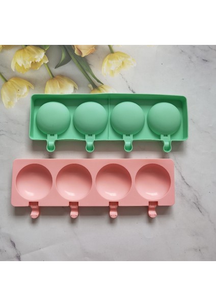 013 Yeşil Dondurma Kalıp Silikon Buz Kalıp Popsicle Buz Küpü Pop Kalıp Dıy Şeker Puding Kek Aksesuarları Yapma Pişirme Araçları (Yurt Dışından) fiyatları