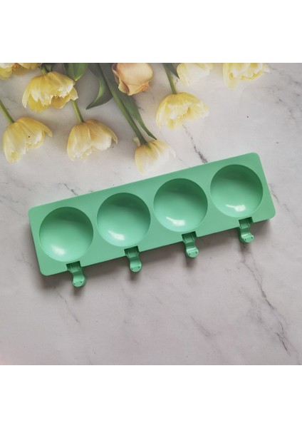 013 Yeşil Dondurma Kalıp Silikon Buz Kalıp Popsicle Buz Küpü Pop Kalıp Dıy Şeker Puding Kek Aksesuarları Yapma Pişirme Araçları (Yurt Dışından) fırsatları