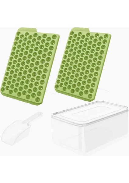 Green-1 Set Maker Soğutma Tepsileri Ezilmiş Top Kahve Araçları Için Kalıp Tepsisi Suyu Silicona Ice Cube Minik Ücretsiz Yükseltilmiş Mini Buz Buzlu Içecekler (Yurt Dışından)